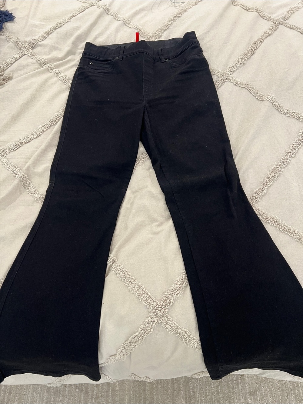 SPANX Women's Black Flared Denim